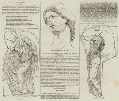 Die Elgin Marbles (Stich) von English School