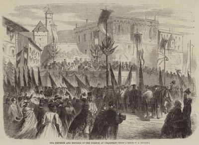 Der Kaiser und die Kaiserin der Franzosen in Chambéry von English School