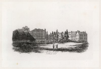 Der Eingang der Great Portland Street, Marylebone, London von English School