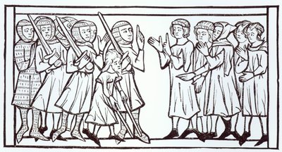 Die Gesandten aus dem Sudan, Illustration aus Wissenschaft und Literatur im Mittelalter und der Renaissance, geschrieben und graviert von Paul Lacroix, 1878 von English School