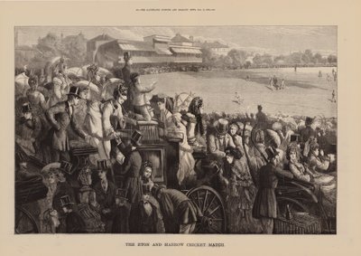 Das Eton und Harrow Cricket Match von English School