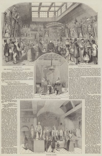 Die Ausstellung der Royal Academy (Stich) von English School