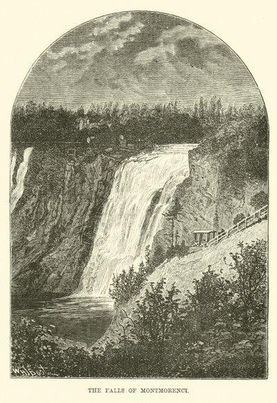 Die Wasserfälle von Montmorenci von English School