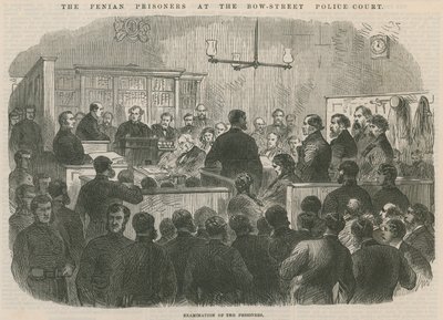 Die Fenian-Gefangenen am Bow Street Magistrates
