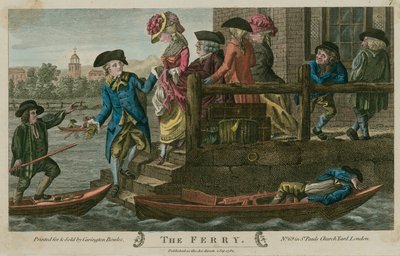 Die Fähre, Themse, London von English School
