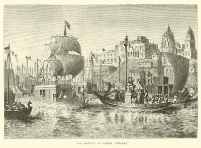 Das Fest von Ganesa, Benares von English School