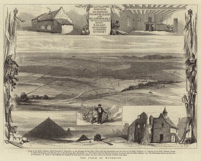 Das Schlachtfeld von Waterloo von English School