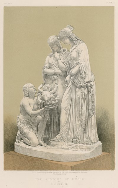 Die Auffindung des Moses von English School