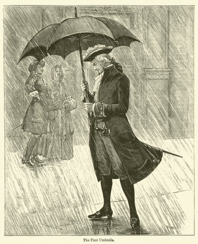 Der erste Regenschirm von English School