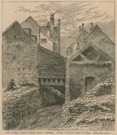 Der Fleet-Ditch nahe West Street von English School