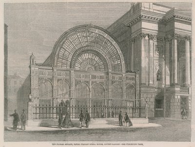 Die Blumenarkade, Royal Italian Opera House, Covent Garden von English School