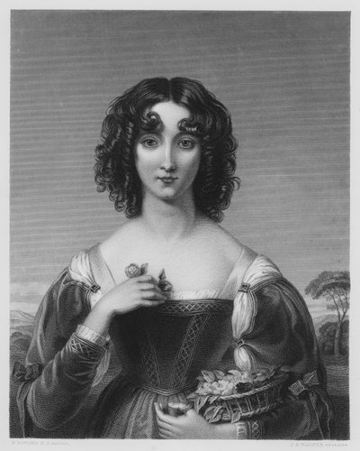 Das Blumenmädchen, aus dem Bild in der Vernon-Galerie (Stich) von English School
