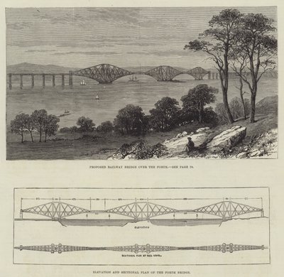 Die Forth-Brücke von English School