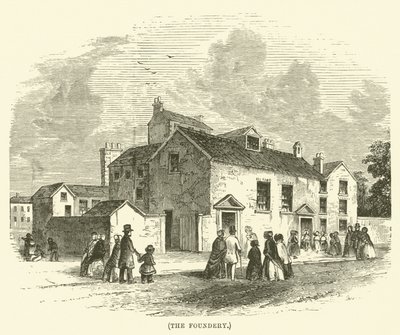 Die Gießerei (Gravur) von English School