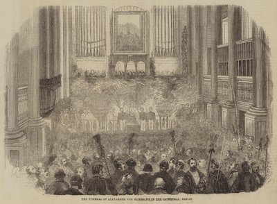 Das Begräbnis von Alexander von Humboldt im Dom, Berlin von English School
