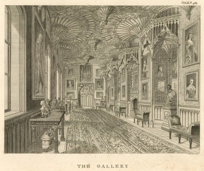 Die Galerie in Strawberry Hill, Twickenham, London von English School