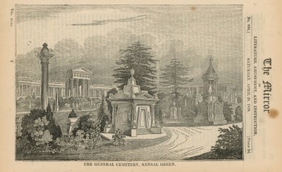 Der Allgemeine Friedhof in Kensal Green von English School
