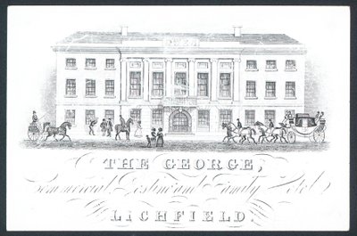 The George, Handels- und Familienhotel, Visitenkarte von English School