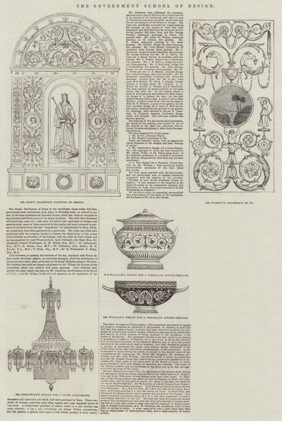 Die Regierungsschule für Design (Stich) von English School