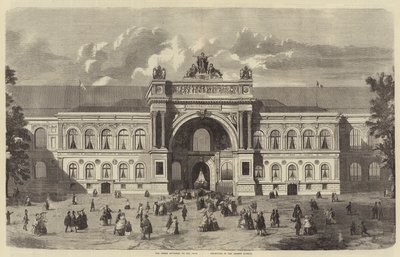 Der Haupteingang zur Pariser Ausstellung, in den Champs Elysees von English School