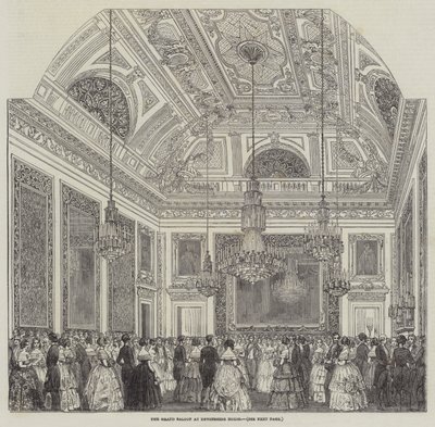 Der große Salon im Devonshire House von English School