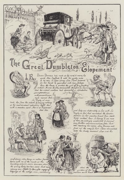 Die große Dumbleton-Flucht (Gravur) von English School