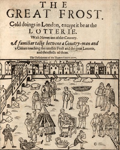 Der Große Frost, London, 1608 von English School