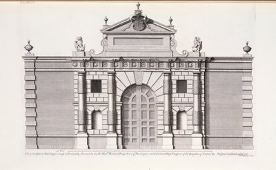 Das Große Tor am Burlington House, Piccadilly, aus 