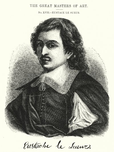 Die großen Meister der Kunst, Eustace Le Sueur (Gravur) von English School