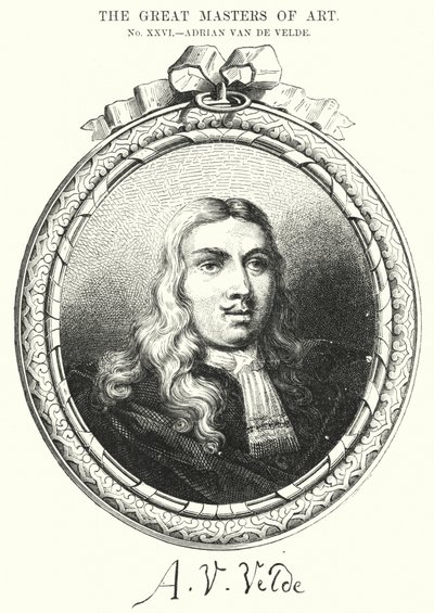 Die großen Meister der Kunst, Adrian Van de Velde (Gravur) von English School