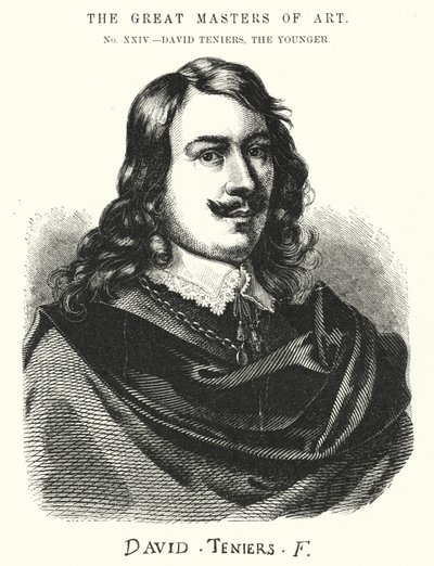 Die großen Meister der Kunst, David Teniers, der Jüngere (Stich) von English School