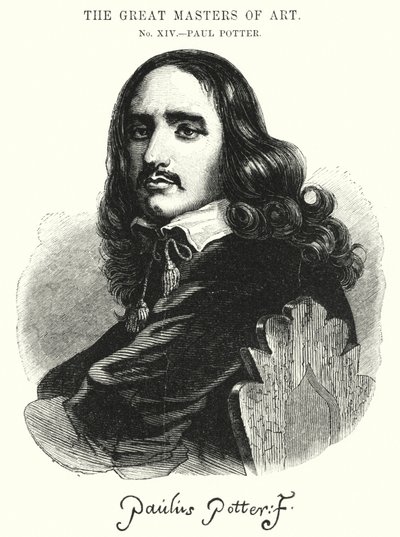Die großen Meister der Kunst, Paul Potter (Gravur) von English School