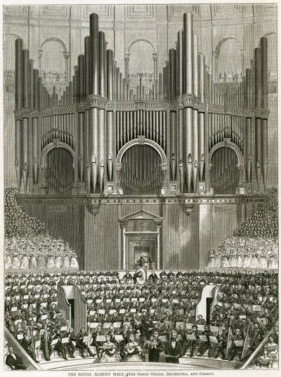 Die Große Orgel in der Royal Albert Hall von English School
