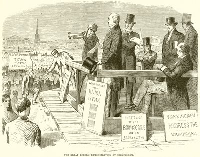 Die große Reformdemonstration in Birmingham von English School