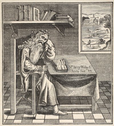 Der Einsiedler von Grub Street, nach einem Bild veröffentlicht von Richardson, 1794 von English School