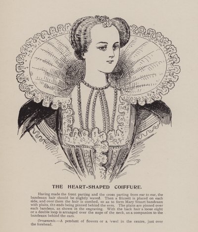 Herzförmige Frisur (Gravur) von English School