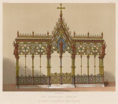 Der Hereford-Bildschirm von Skidmores Art Manufactory Company, Coventry von English School