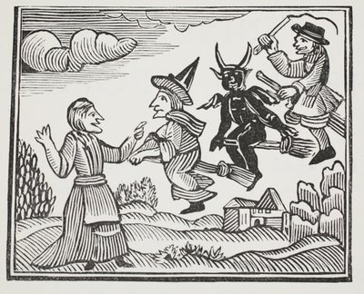 Die Geschichte von Mutter Shipton, Illustration aus Chap-books of the Eighteenth Century von John Ashton, veröffentlicht 1882 von English School