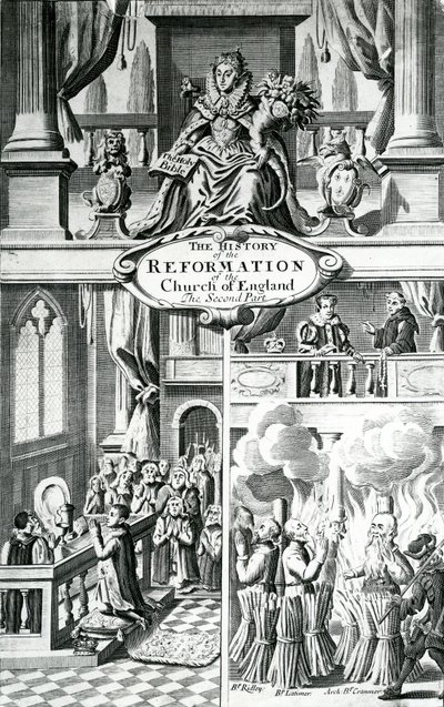 Die Geschichte der Reformation der Kirche von England - der zweite Teil, 17. Jahrhundert von English School