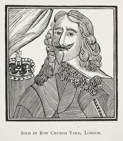 Die Geschichte des königlichen Märtyrers, König Karl I., Illustration aus Chap-books des achtzehnten Jahrhunderts von John Ashton, veröffentlicht 1882 von English School