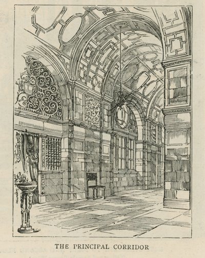 Das Imperial Institute: Der Hauptkorridor von English School