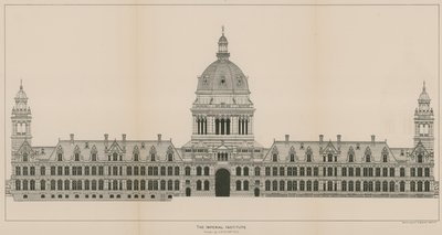 Das Imperial Institute, Entwurf von A W Blomfield von English School