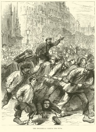 Die Aufständischen ergreifen die Waffen, März 1871 von English School