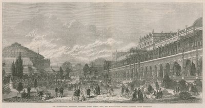Die Galerien der Internationalen Ausstellung, Royal Albert Hall und die Gärten der Gartenbaugesellschaft, South Kensington von English School