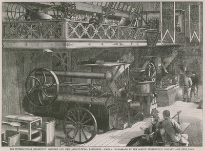 Die Internationale Ausstellung; Ransome und Sims landwirtschaftliche Maschinen von English School