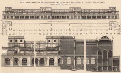 Die Internationale Ausstellung von 1871 - die neuen Gebäude in South Kensington von English School