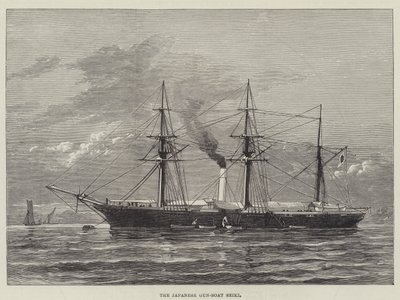 Das japanische Kanonenboot Seiki (Stich) von English School