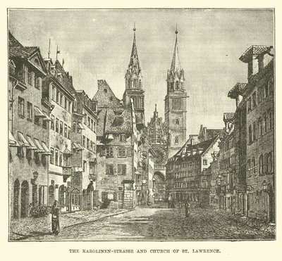 Die Karolinenstraße und die St. Lorenzkirche von English School