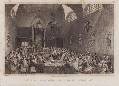 Der König vertagt das Parlament, April 1831 von English School