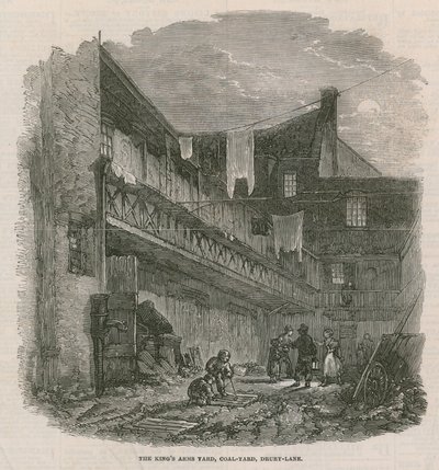 Der Kings Arms Yard, Coal Yard, Drury Lane von English School